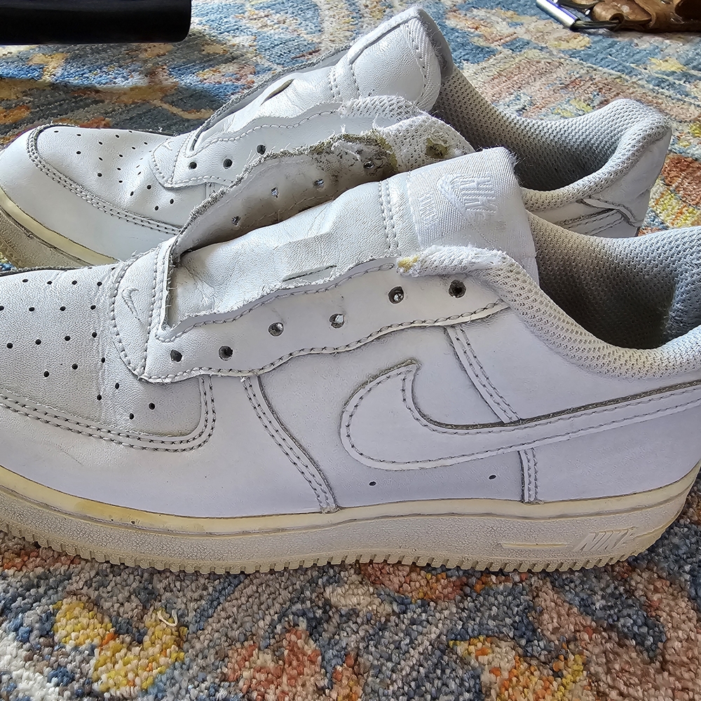 Nike White and Gray Sneakers